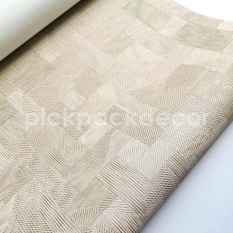 Fahatású tapéta téglalap mintával, fakó világosbarna 86071409 (Woods)