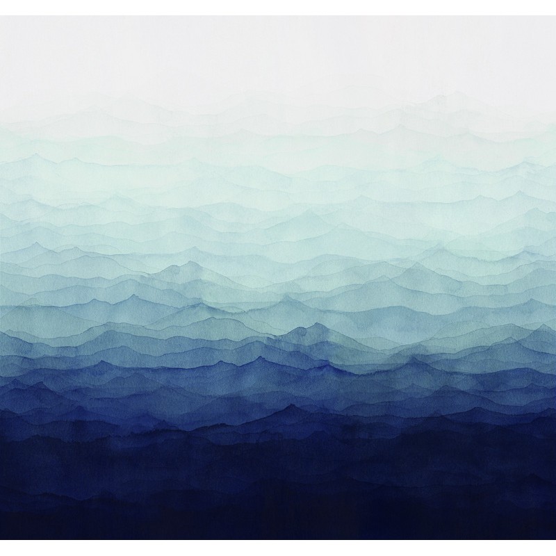 Kék színátmenetes fali poszter (300 X 318 cm) DW2036