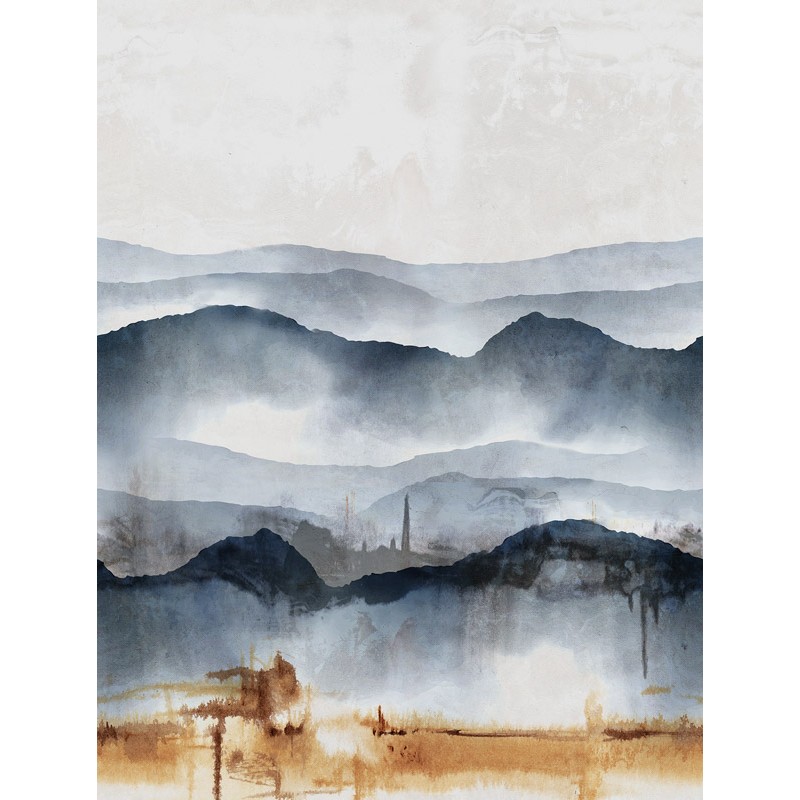 Hegyek posztertapéta szürkéskék (2,21 x 2,80 cm) FW4001-1