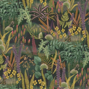 Bohém növénymintás fali poszter zöld (2,21 x 2,80 cm) FW4005-3