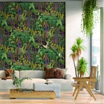 Bohém növénymintás fali poszter zöld (2,21 x 2,80 cm) FW4005-3