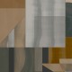 Fali poszter geometriai mintával indusztriális stílusban, szürke barna (2,21 x 2,80 cm) FW4009-4