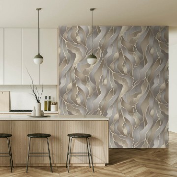 Absztrakt fali poszter modern stílusban szürke barna (2,21 x 2,80 cm) FW4010-1