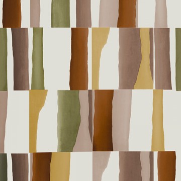 Barna zöld retro mintás fali poszter (1,06 x 2,80 cm) FW4011-3