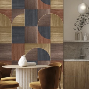 Barna körcikk mintás poszter (1,06 x 2,80 cm) FW4012-5