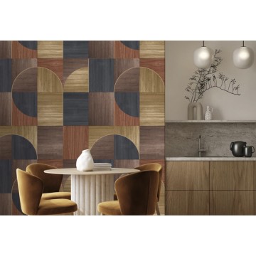 Barna körcikk mintás poszter (1,06 x 2,80 cm) FW4012-5