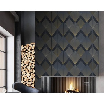 Barna kék rombuszmintás fali poszter (1,06 x 2,80 cm) FW4035-1