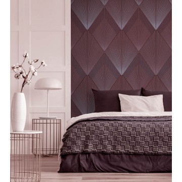 Bordó rombuszmintás fali poszter (1,06 x 2,80 cm) FW4035-2