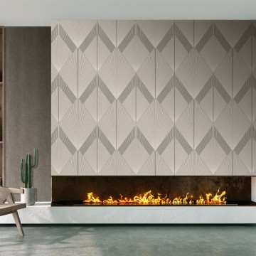 Bézs szürke rombusz mintás fali poszter (1,06 x 2,80 cm) FW4035-5