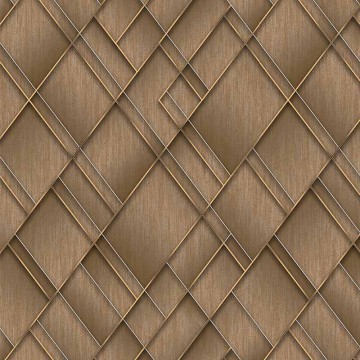 Barna rombuszmintás fali poszter (2,21 x 2,80 cm) FW4037-3