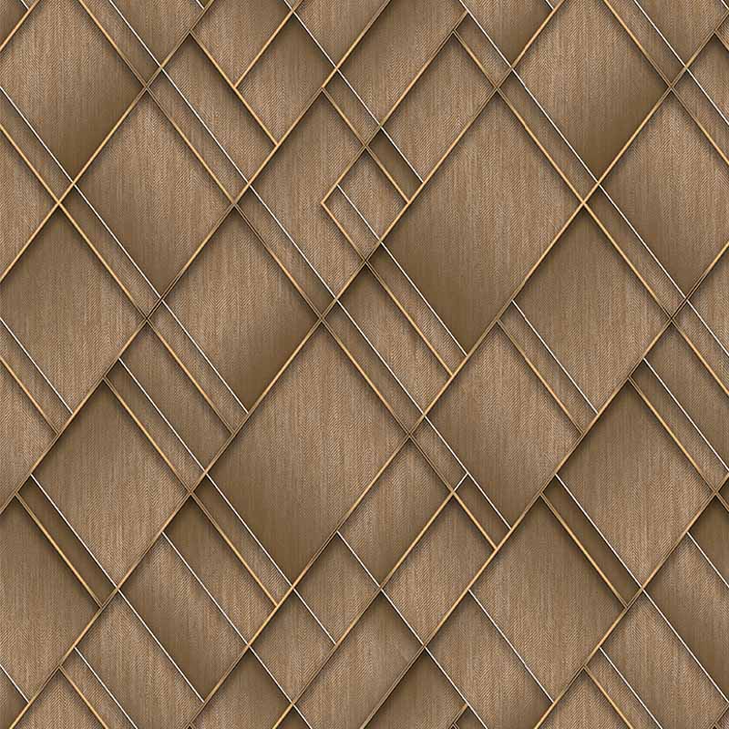 Barna rombuszmintás fali poszter (2,21 x 2,80 cm) FW4037-3