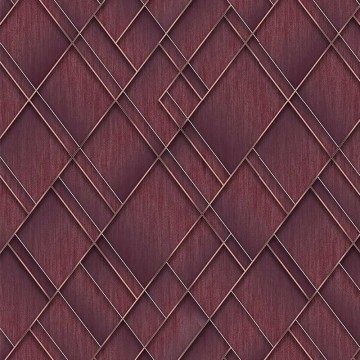 Bordó rombuszmintás fali poszter (2,21 x 2,80 cm) FW4037-4