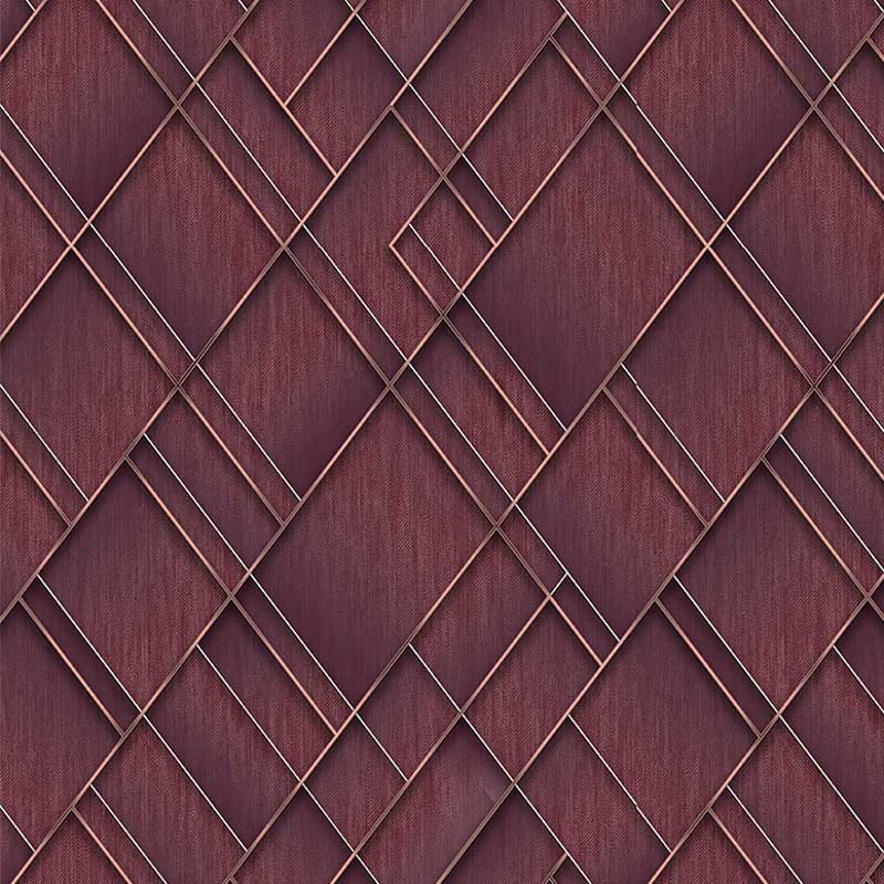 Bordó rombuszmintás fali poszter (2,21 x 2,80 cm) FW4037-4