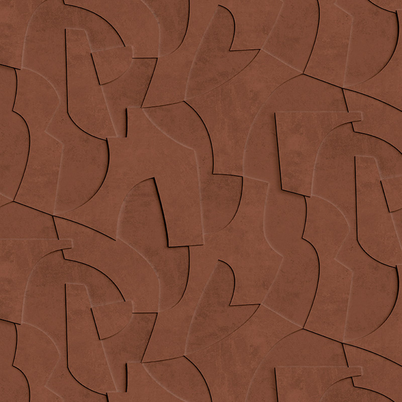 Barna absztrakt fali poszter (2,21 x 2,80 cm) FW4042-4