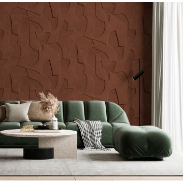 Barna absztrakt fali poszter (2,21 x 2,80 cm) FW4042-4