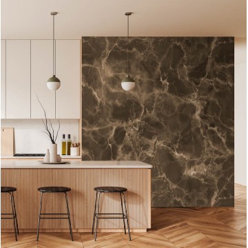 Barna márványhatású posztertapéta (2,65 x 2,80 cm) FW4052-2