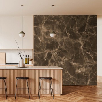 Barna márványhatású posztertapéta (2,65 x 2,80 cm) FW4052-2