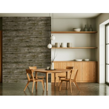 Indusztriális stílusú fali poszter barna mintával (2,21 x 2,80 cm) FW4053-5