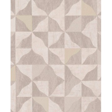 Design tapéta szabálytalan háromszög alakzatokkal taupe 340322 (Sensory)