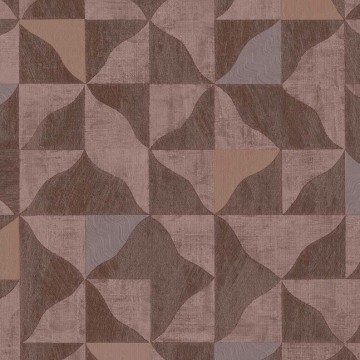 Design tapéta szabálytalan háromszög alakzatokkal bordó 340323 (Sensory)