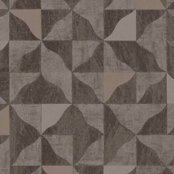 Design tapéta szabálytalan háromszög alakzatokkal barna 340324 (Sensory)