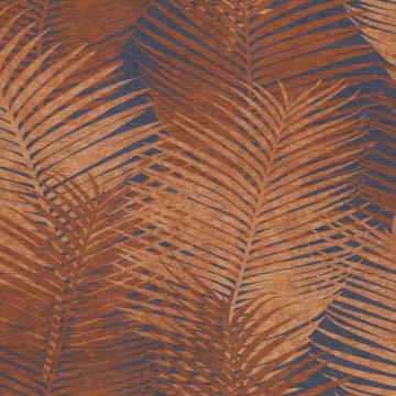 Strukturált design tapéta levelekkel, barna  (70 cm széles) 45101 (Chromatic)