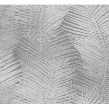 Strukturált design tapéta levelekkel szürke (70 cm széles) 45102 (Chromatic)
