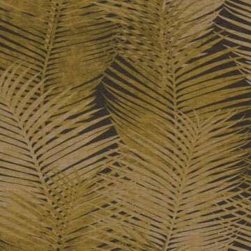 Strukturált design tapéta levelekkel sárga (70 cm széles) 45105 (Chromatic)
