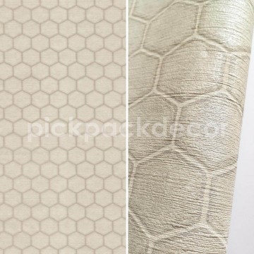 Strukturált felületű tapéta hatszögekkel, bézs (70 cm széles) 45126 (Chromatic)