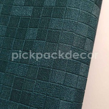 Strukturált apró négyzet mintás tapéta, kékeszöld (70 cm széles) 45139 (Chromatic)
