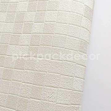 Strukturált apró négyzet mintás tapéta, törtfehér-krém színhatású (70 cm széles) 45140 (Chromatic)