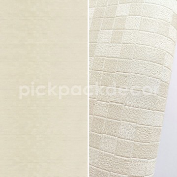 Strukturált apró négyzet mintás tapéta, krémszínű (70 cm széles) 45142 (Chromatic)