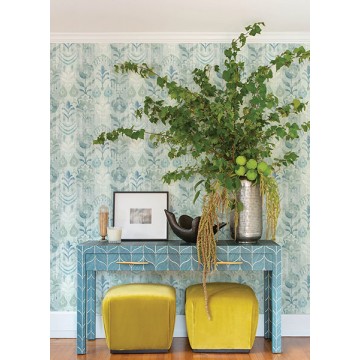 Könnyed elegáns tapéta növényekkel világoszöld FD27012 (Terrace)