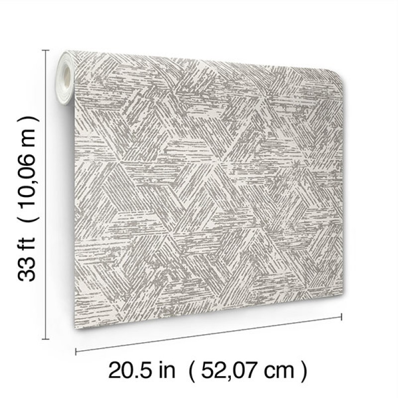 Mintás tapéta háromszögekkel szürke FD27031 (Terrace)