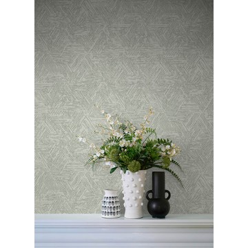 Mintás tapéta háromszögekkel zöld FD27035 (Terrace)