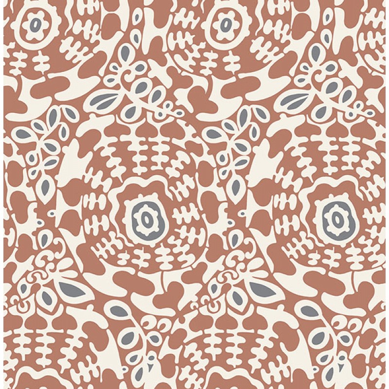 Bohém tapéta téglavörös FD27041 (Terrace)