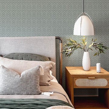 Chevron mintás tapéta fakókék FD27044 (Terrace)