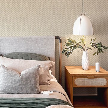 Chevron mintás tapéta drapp FD27045 (Terrace)