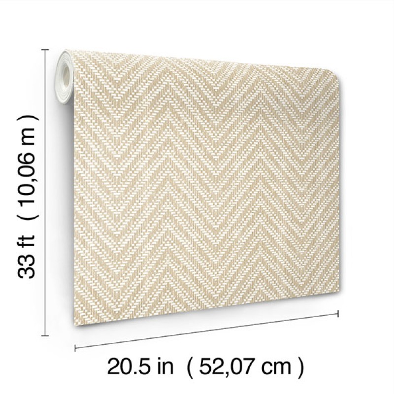 Chevron mintás tapéta drapp FD27045 (Terrace)