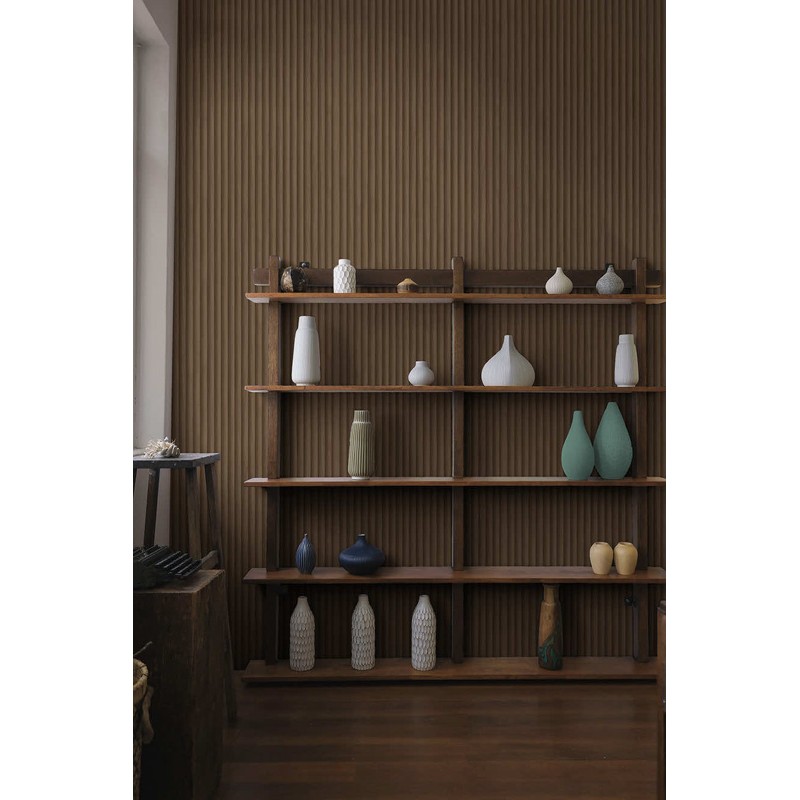 Csíkos design tapéta barna 91861 (Journey to the East)