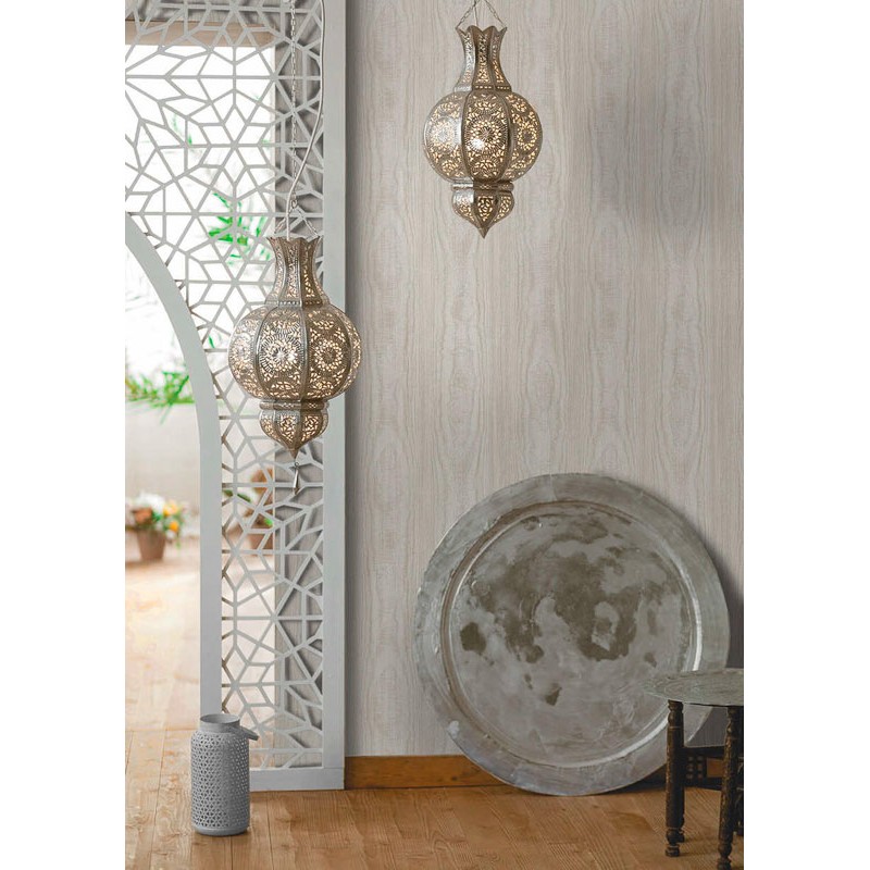 Fa mintázatú tapéta szürke 66091(Sahara)