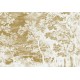 Fehér alapon aranyszínű növénymintás posztertapéta metál effekt, 3 méretben (300X280 cm) (Engraved Landscapes) MW-164