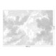 Felhők fekete fehér posztertapéta, 3 méretben (300X280 cm) (Engraved Clouds) WP-621