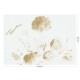 Fehér arany nagy virágos elegáns posztertapéta, 3 méretben (300X280 cm) (Golden Age Flowers) MW-049