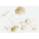 Fehér arany nagy virágos elegáns posztertapéta, 3 méretben (300X280 cm) (Golden Age Flowers) MW-049