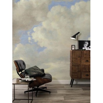 Felhők kék bézs fali poszter, 3 méretben (300X280 cm) (Golden Age Clouds) WP-205