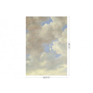 Felhők kék bézs fali poszter, 3 méretben (300X280 cm) (Golden Age Clouds) WP-205