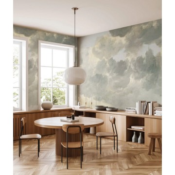 Felhők szürke fali poszter, 3 méretben (300X280 cm) (Golden Age Clouds) WP-206