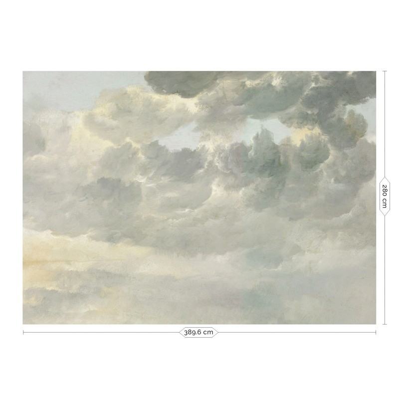 Felhők szürke fali poszter, 3 méretben (300X280 cm) (Golden Age Clouds) WP-206