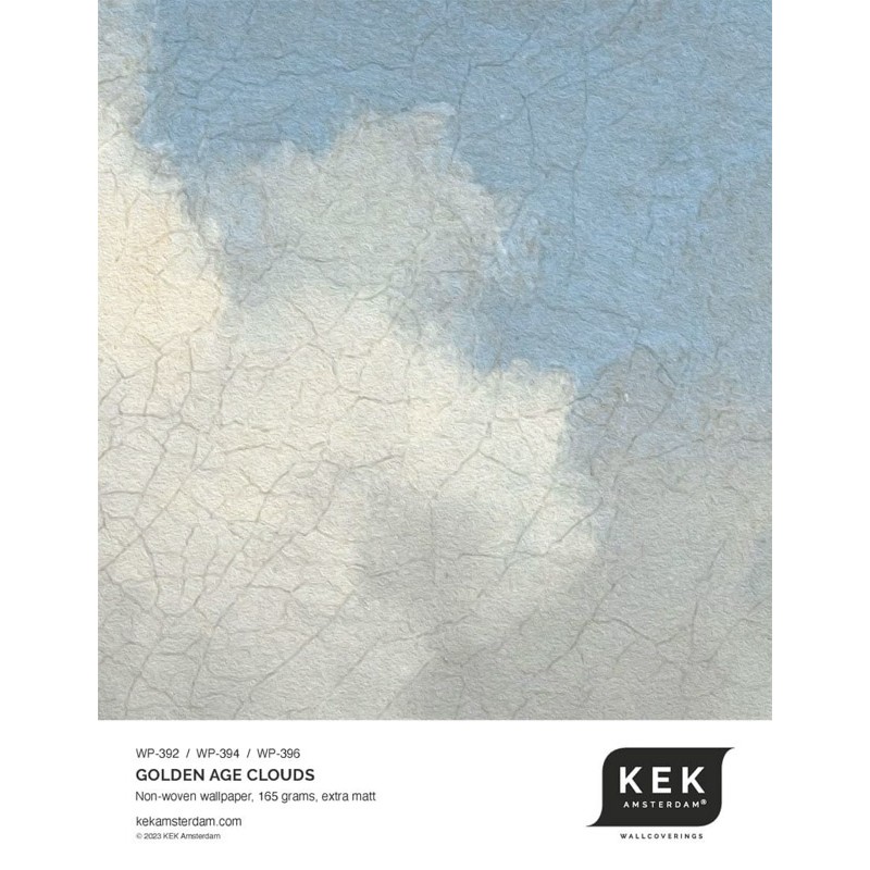 Felhők kék fehér fali poszter, 3 méretben (300X280 cm) (Golden Age Clouds) WP-392